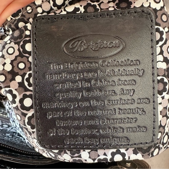 Brighton Ferguson purse with coin Elegant Black Patent Leather Tote Bag - Picture 13 of 15